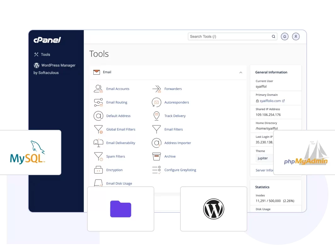 Imagem representativa cPanel